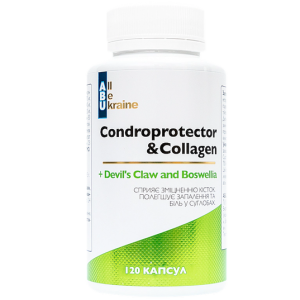 Комплекс для здоров'я суглобів Condroprotector&Collagen ABU, 120 капсул